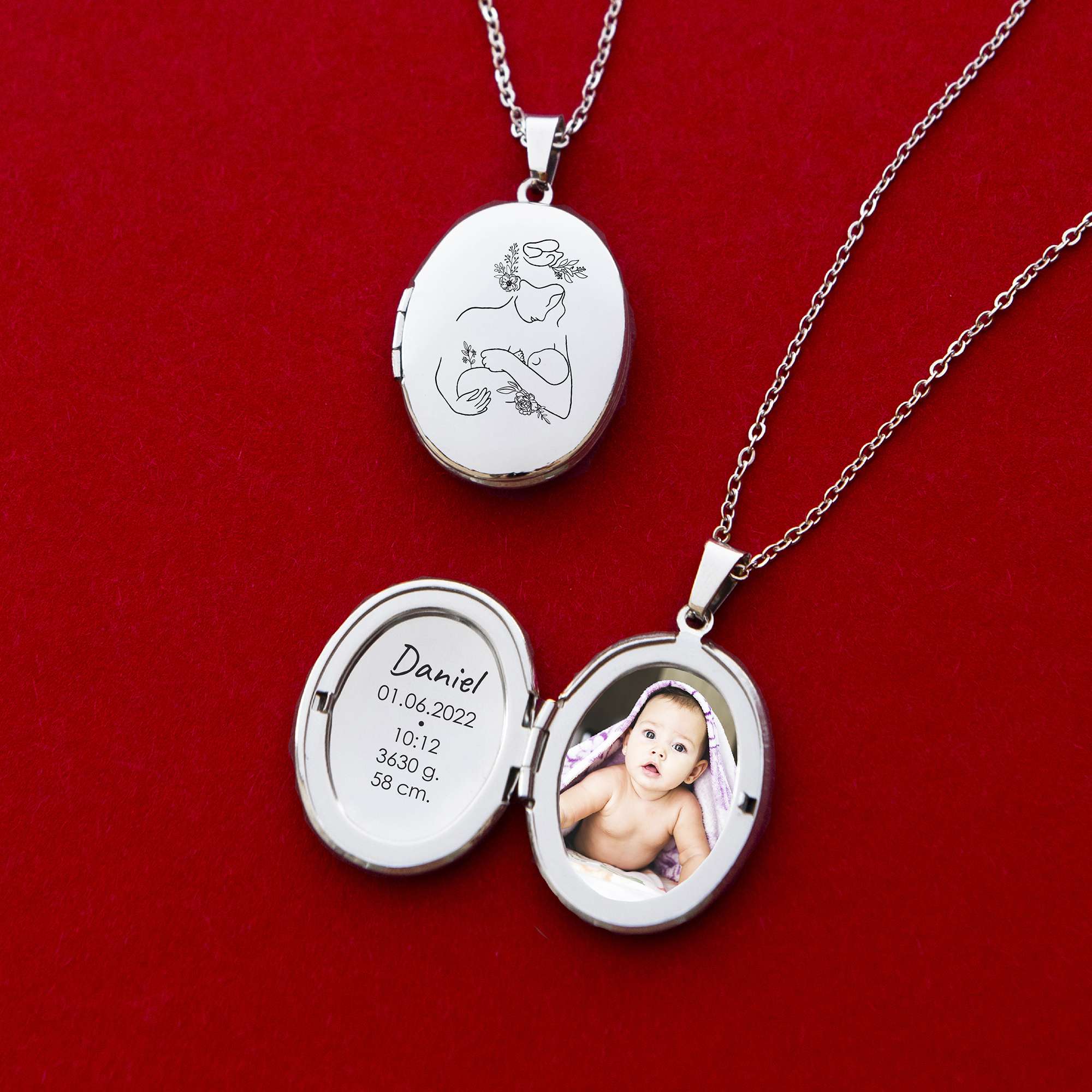 OVAL LOCKET | Mom And Baby - MILA CANTES